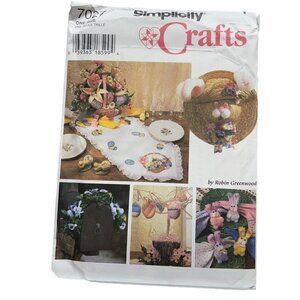 Simplicity Sewing Pattern 7027 Easter Spring Decorations
